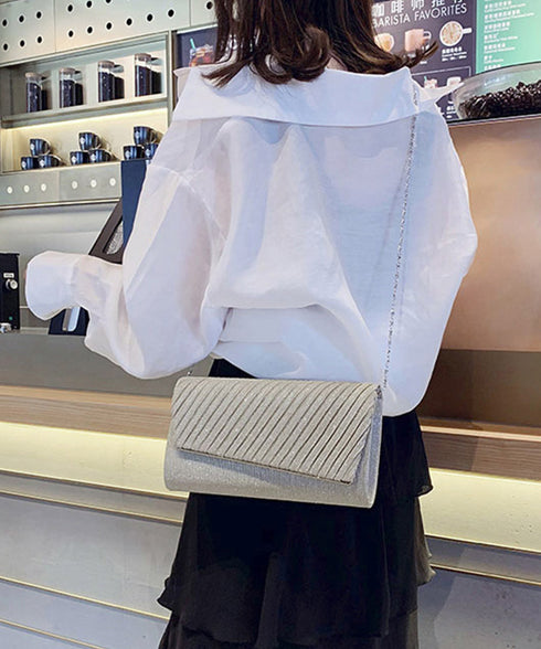 パーティーバッグ 結婚式 クラッチバッグ キラキラ フォーマルバッグ 二次会  2wayバッグエレガント お呼ばれバッグ黒 チェーンバッグ 小さめショルダーバッグ 86YWNY-001